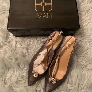 Iman Slingback Pumps New!